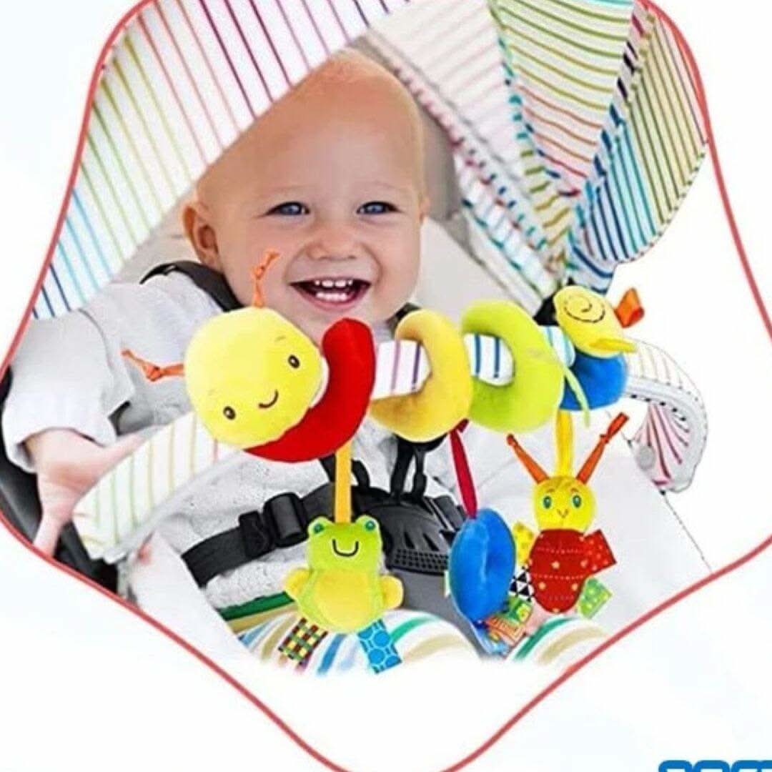 Doudou enfant chenille multicolore hochet bébé - Choupinoo