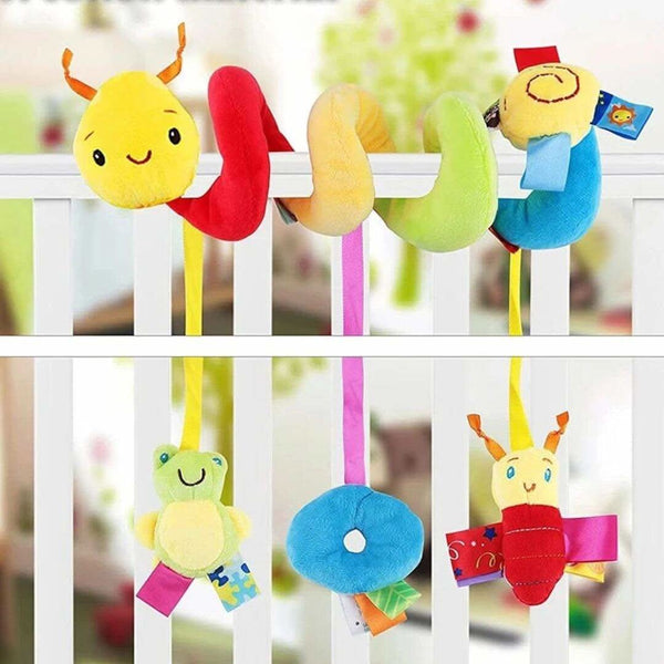 Doudou enfant chenille multicolore hochet bébé - Choupinoo