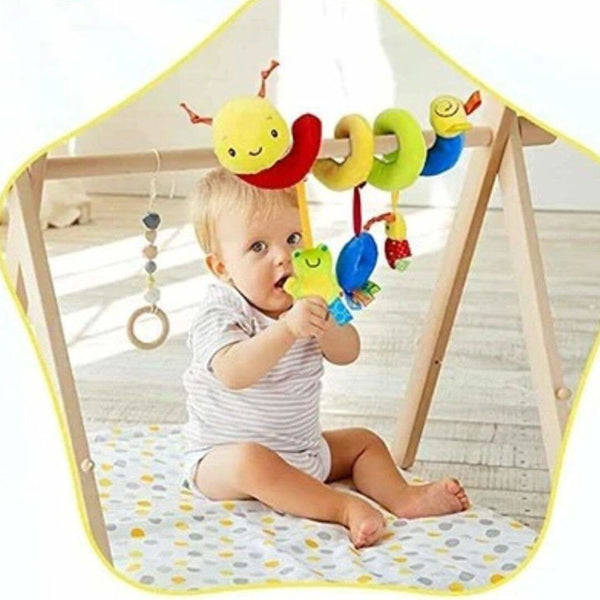 Doudou enfant chenille multicolore hochet bébé - Choupinoo