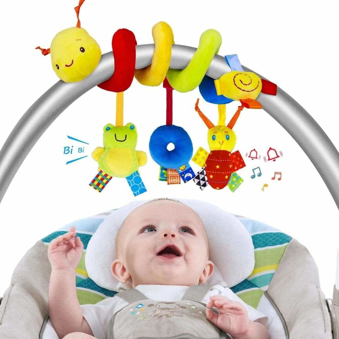 Doudou enfant chenille multicolore hochet bébé - Choupinoo
