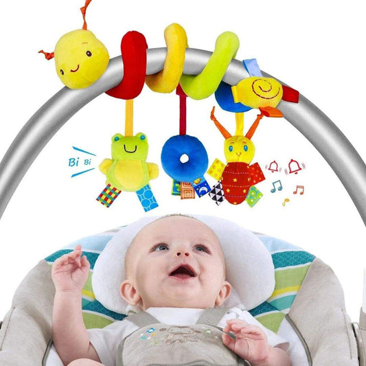Doudou enfant chenille multicolore hochet bébé - Choupinoo