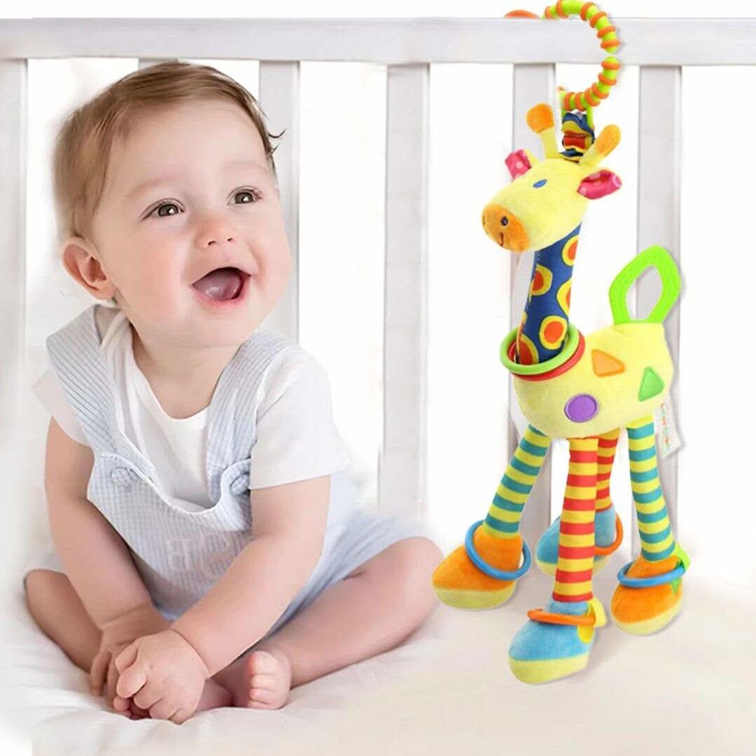 Doudou girafe hochet bébé - Choupinoo