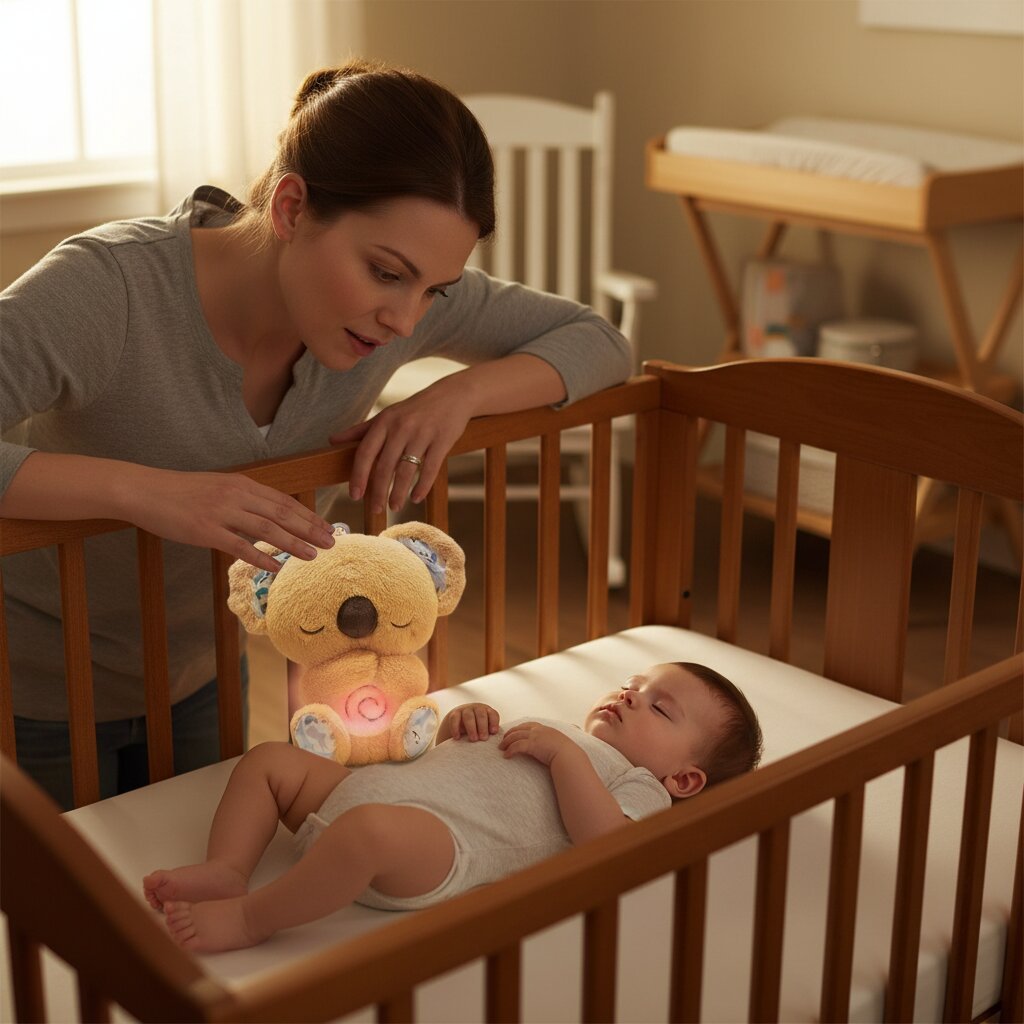 Doudou Koala Respirant avec Bruit Blanc – Sommeil Apaisant pour Bébé - Choupinoo