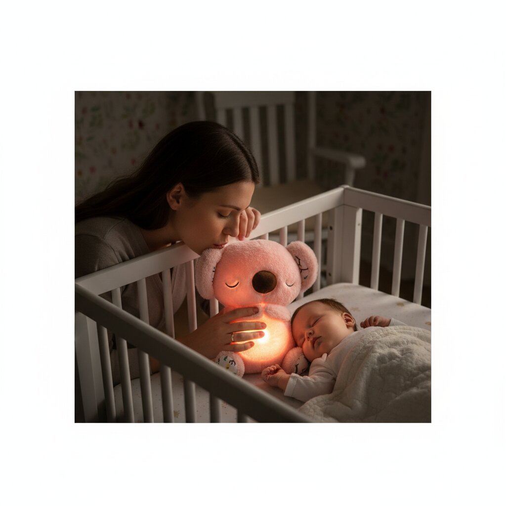 Doudou Koala Respirant avec Bruit Blanc – Sommeil Apaisant pour Bébé - Choupinoo