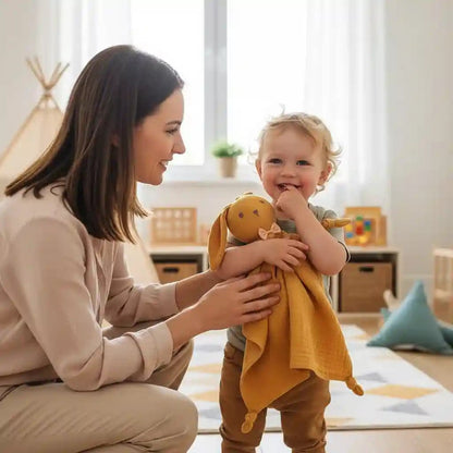 doudou lapin - cadeau naissance garçon - doudou mouchoir - Choupinoo