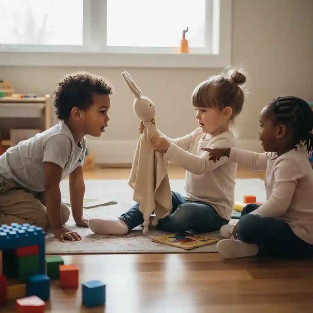 doudou lapin - cadeau naissance garçon - doudou mouchoir - Choupinoo