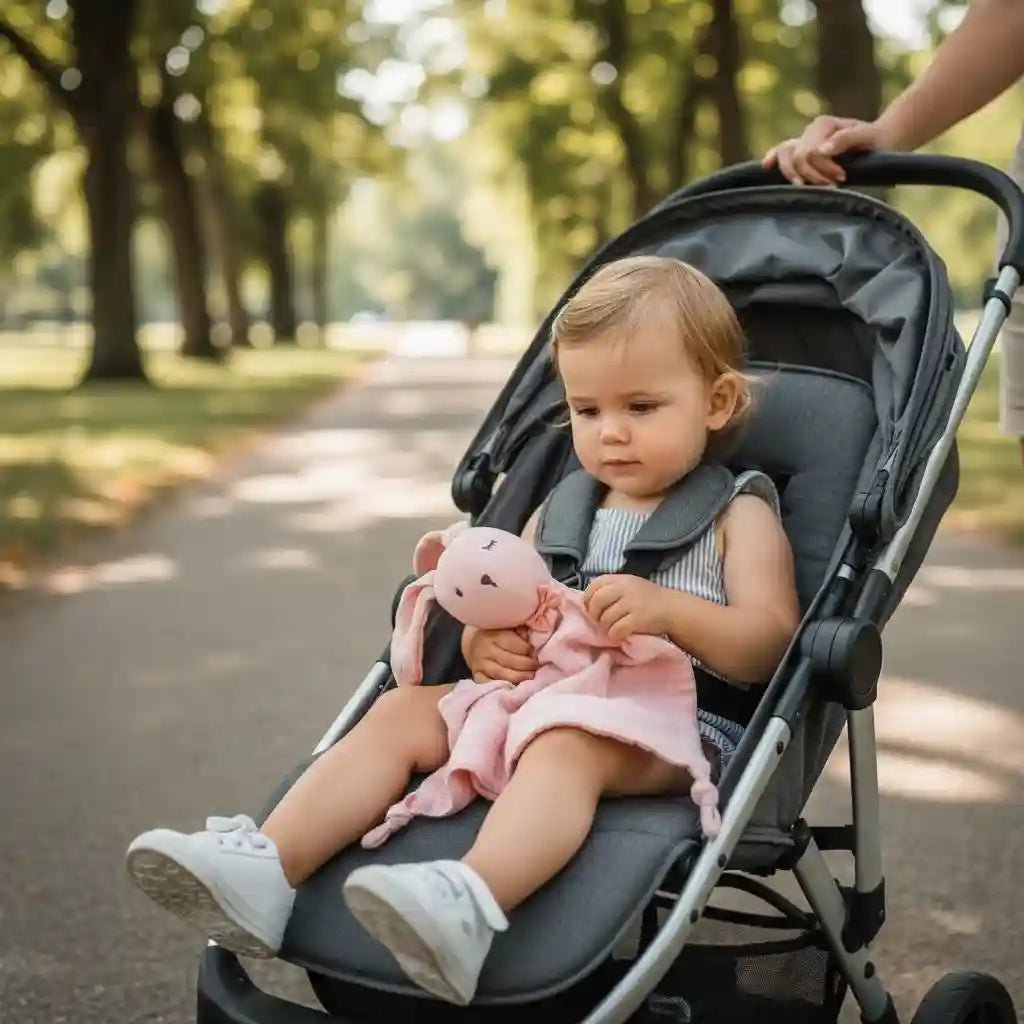 doudou lapin - cadeau naissance garçon - doudou mouchoir - Choupinoo