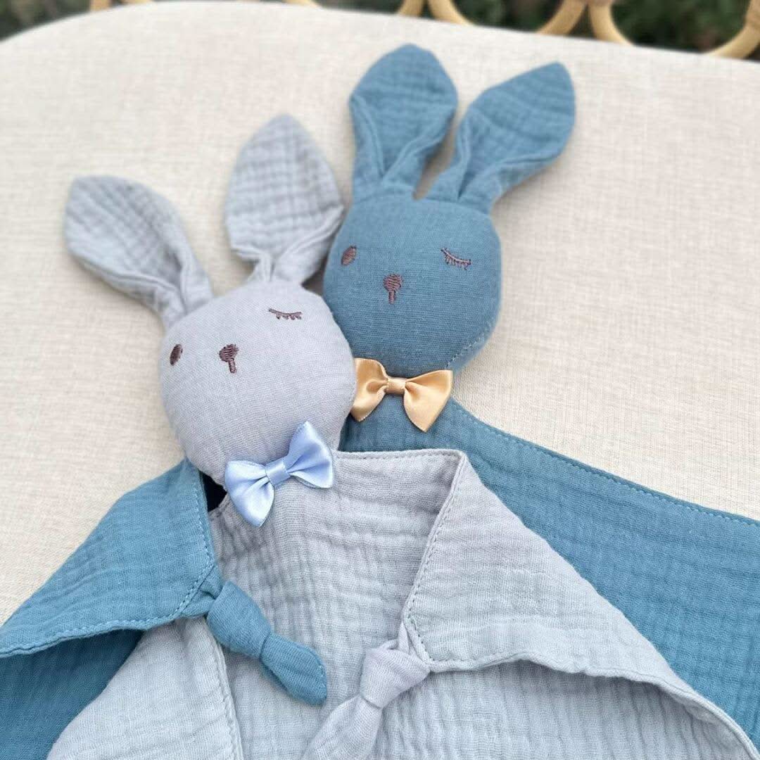 doudou lapin - cadeau naissance garçon - doudou mouchoir - Choupinoo