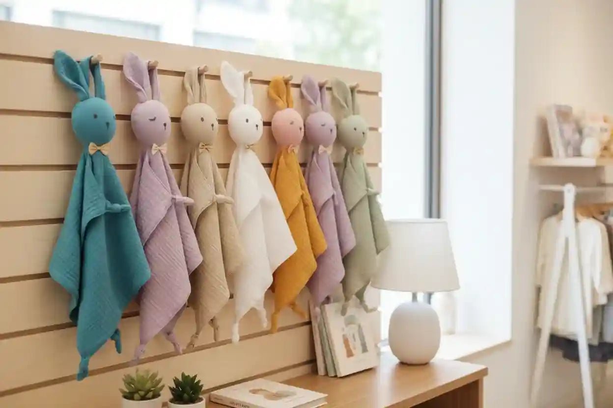 doudou lapin - cadeau naissance garçon - doudou mouchoir - Choupinoo