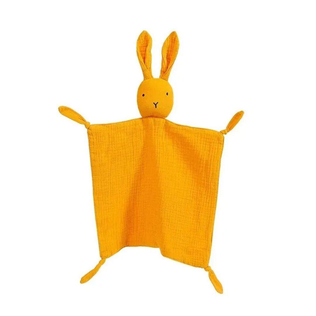 Doudou lapin - doudou plat en gaze de coton - Choupinoo