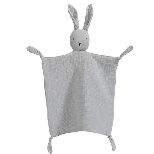 Doudou lapin - doudou plat en gaze de coton - Choupinoo