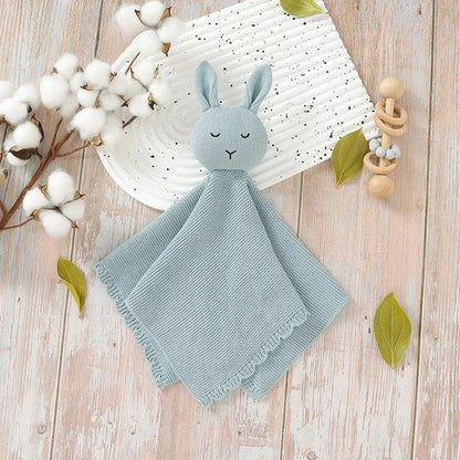 Doudou lapin en tricot artisanal – maille douce & durable - Choupinoo