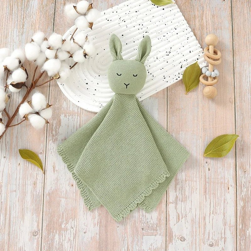 Doudou lapin en tricot artisanal – maille douce & durable - Choupinoo