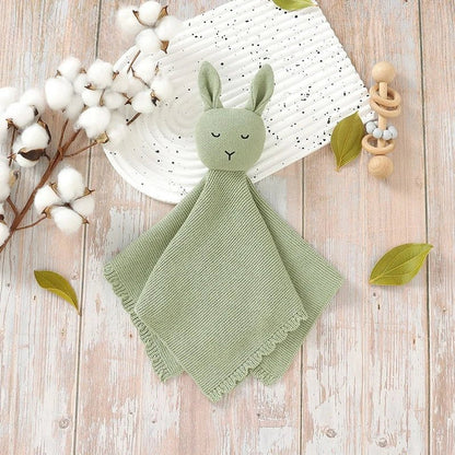 Doudou lapin en tricot artisanal – maille douce & durable - Choupinoo