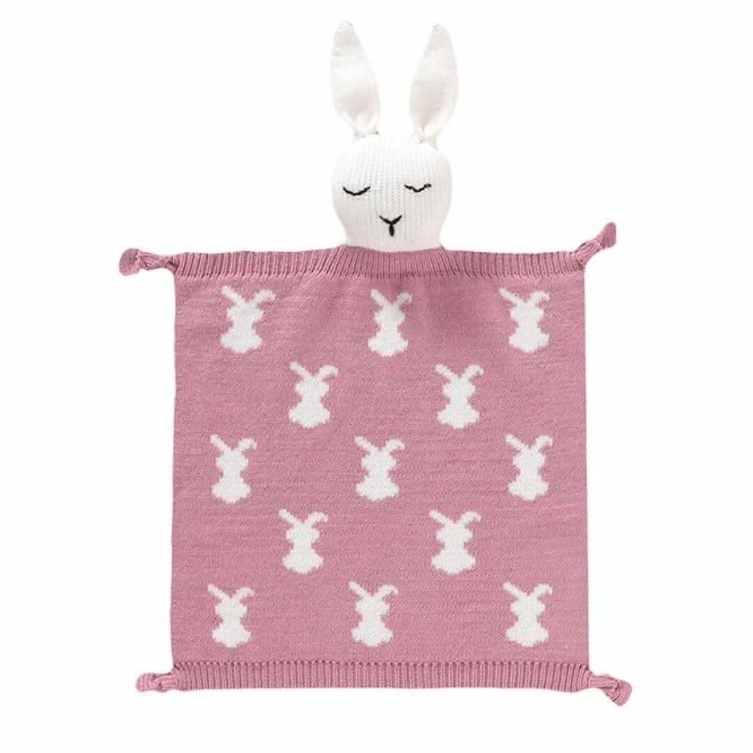Doudou lapin en tricot👶premier doudou bébé - Choupinoo