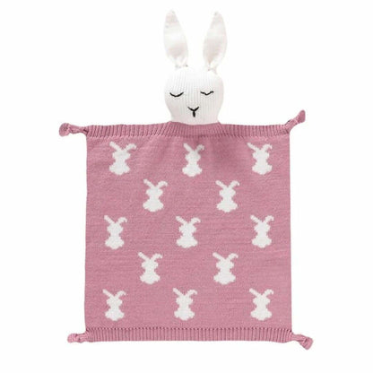 Doudou lapin en tricot👶premier doudou bébé - Choupinoo