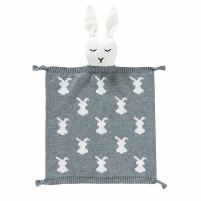 Doudou lapin en tricot👶premier doudou bébé - Choupinoo