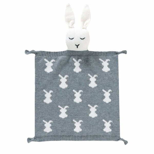 Doudou lapin en tricot👶premier doudou bébé - Choupinoo