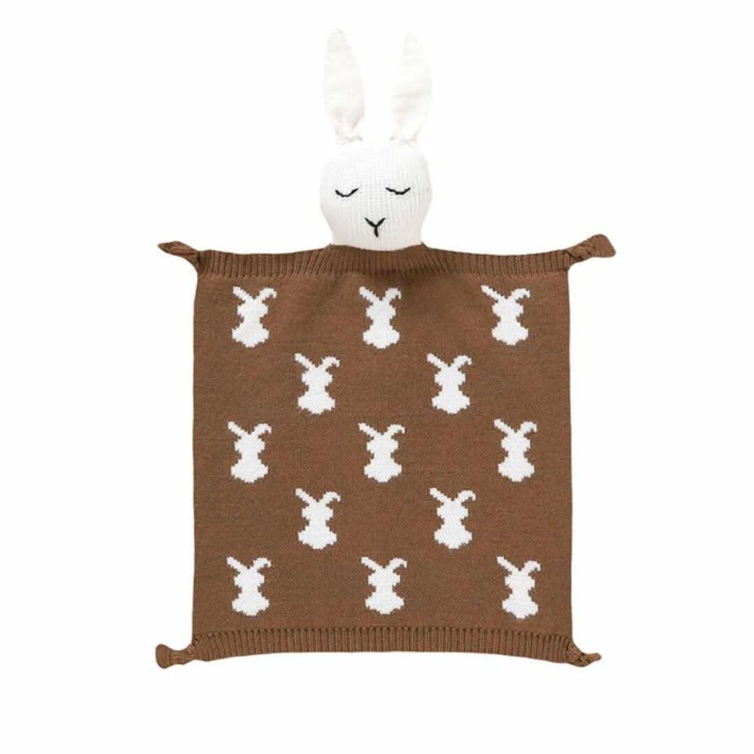 Doudou lapin en tricot👶premier doudou bébé - Choupinoo