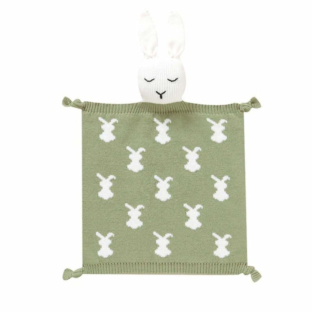 Doudou lapin en tricot👶premier doudou bébé - Choupinoo
