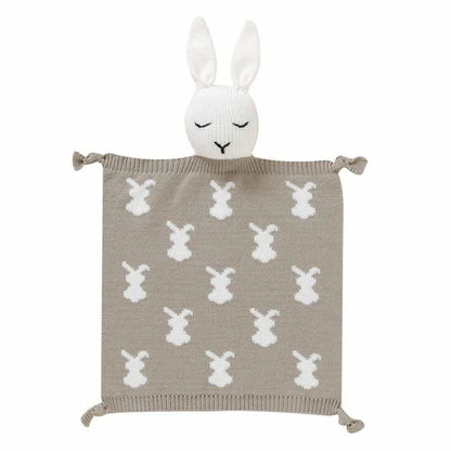 Doudou lapin en tricot👶premier doudou bébé - Choupinoo