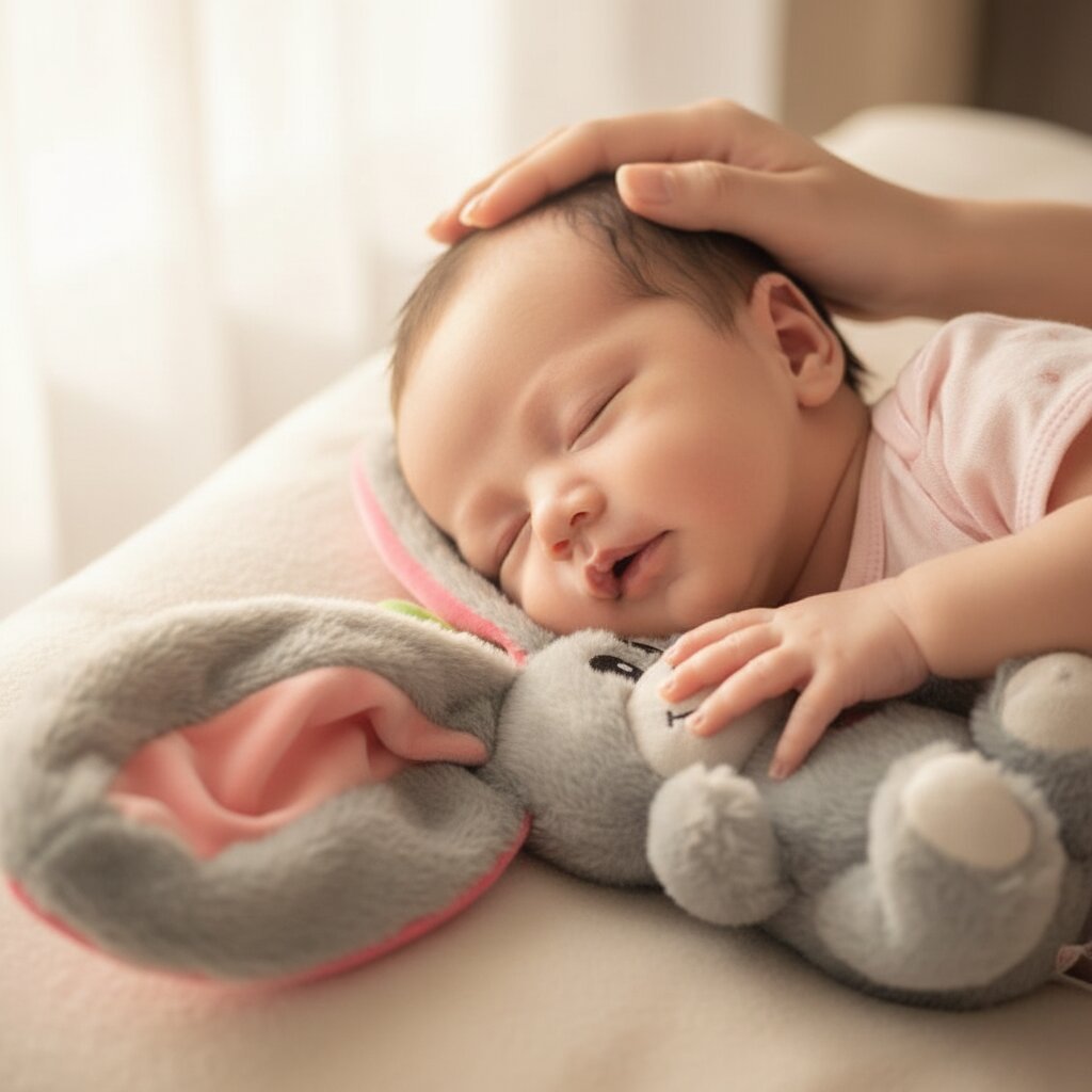 Doudou Respirant Bébé Âne 30cm - Peluche Apaisante Sommeil - Choupinoo