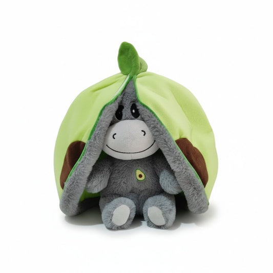 Doudou Respirant Bébé Âne 30cm - Peluche Apaisante Sommeil - Choupinoo