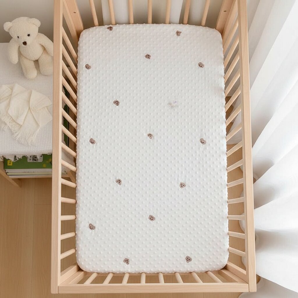 Drap Housse Bébé à Bulles 120 × 60 cm / 130 × 70 cm - Choupinoo