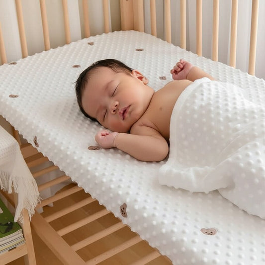 Drap Housse Bébé à Bulles 120 × 60 cm / 130 × 70 cm - Choupinoo
