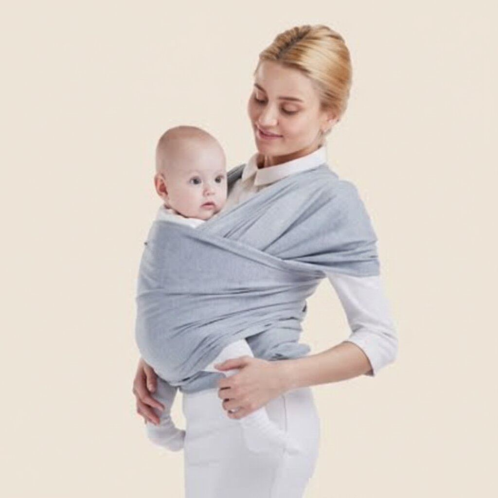 Écharpe de portage bébé classique en coton élastique - Choupinoo