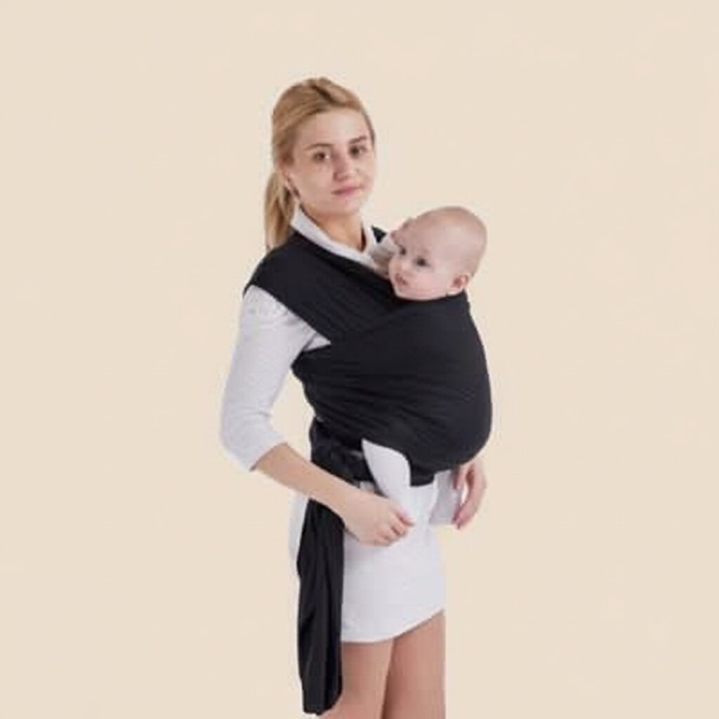 Écharpe de portage bébé classique en coton élastique - Choupinoo