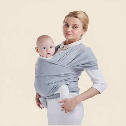 Écharpe de portage bébé classique en coton élastique - Choupinoo