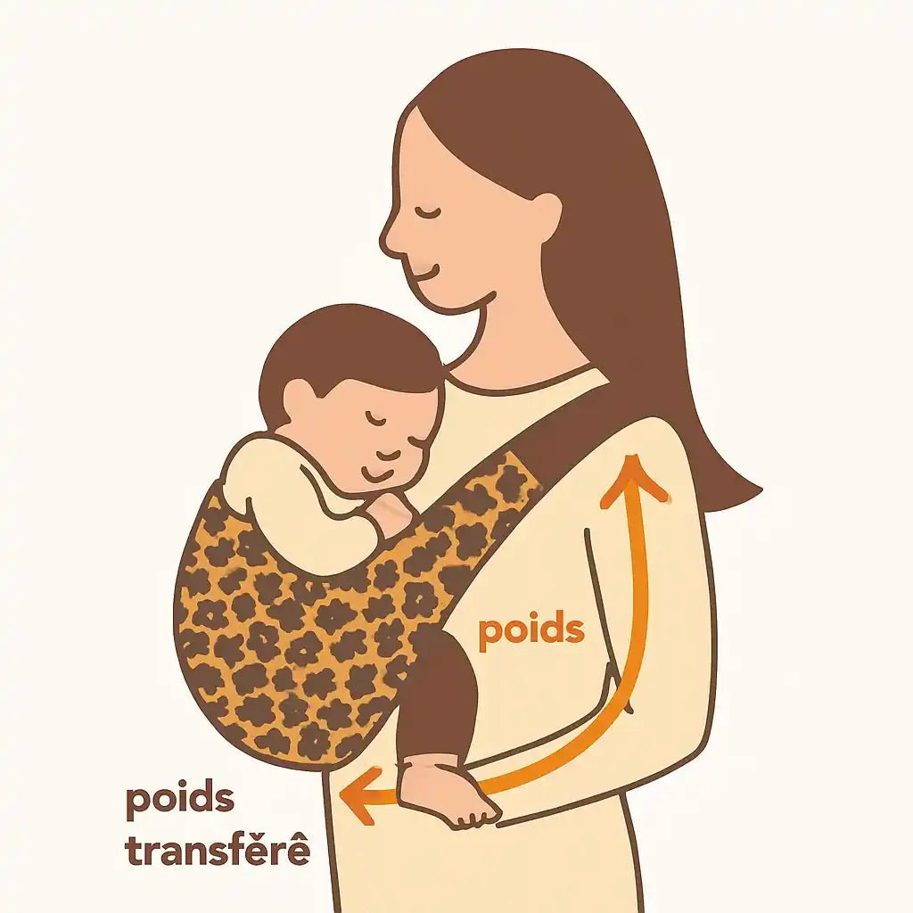 Écharpe de portage bébé jusqu'à 20 kg - Choupinoo