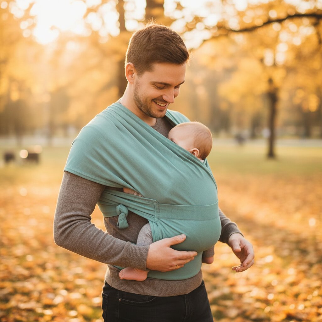 Écharpe de portage bébé sans nœud en élasthanne - Choupinoo