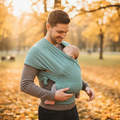 Écharpe de portage bébé sans nœud en élasthanne - Choupinoo