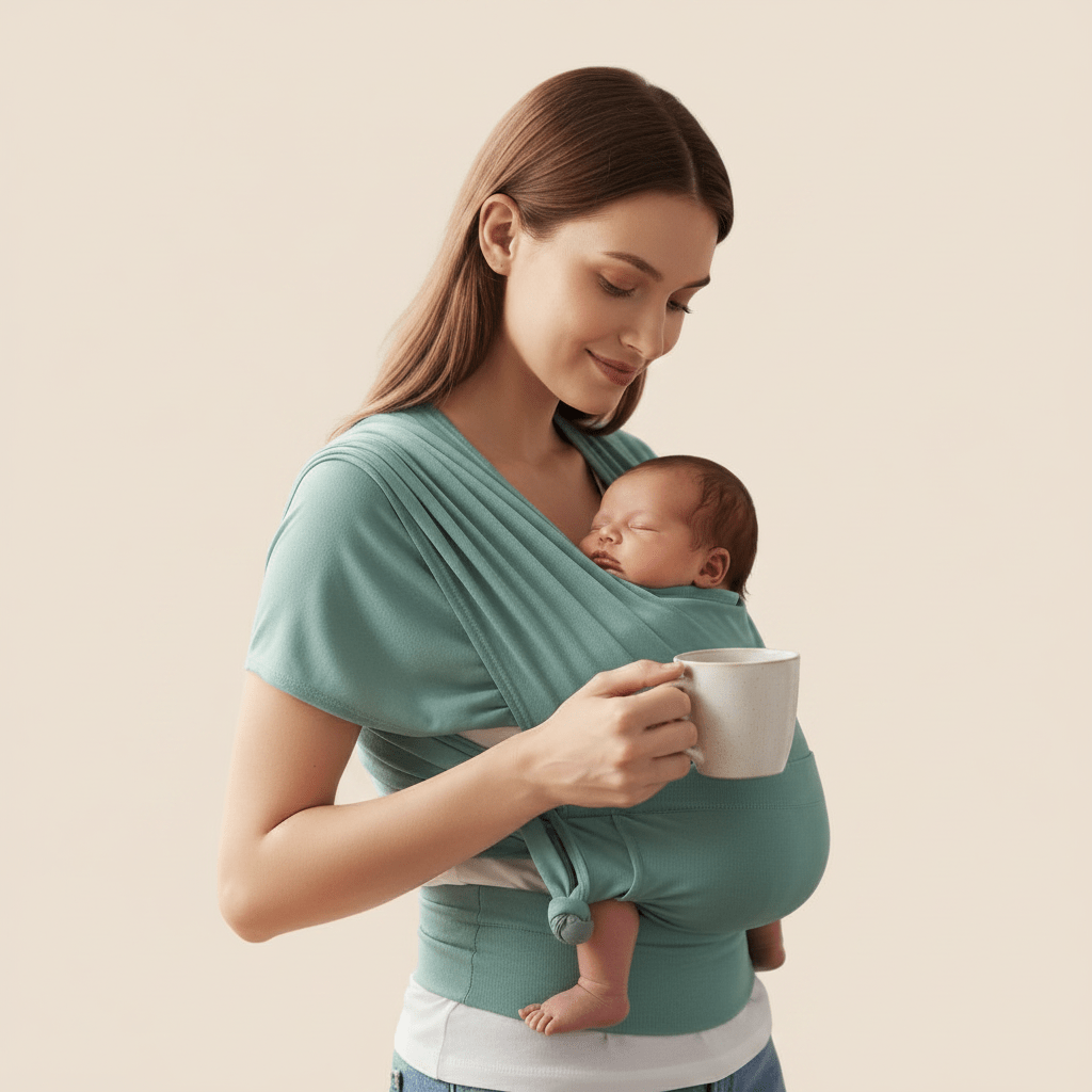 Écharpe de portage bébé sans nœud en élasthanne - Choupinoo