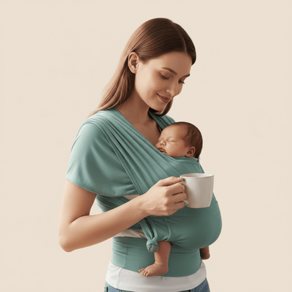 Écharpe de portage bébé sans nœud en élasthanne - Choupinoo