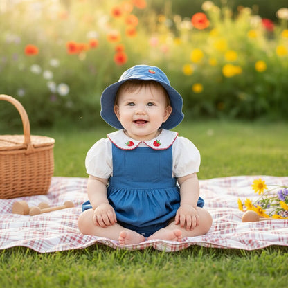 Ensemble Bébé Été Coton – Motif Fruits – 0 à 12 Mois