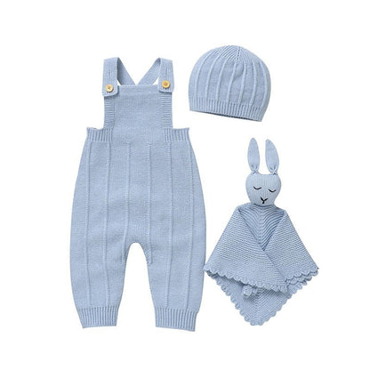 Ensemble bébé automne 3 pièces 0 - 18 mois – barboteuse + doudou - Choupinoo