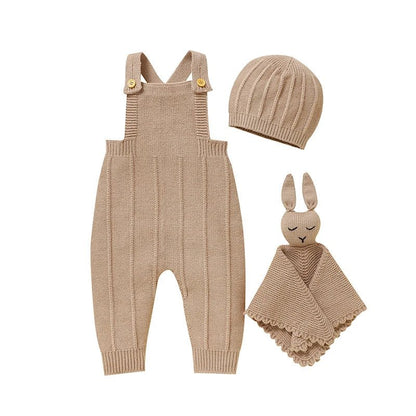 Ensemble bébé automne 3 pièces 0 - 18 mois – barboteuse + doudou - Choupinoo