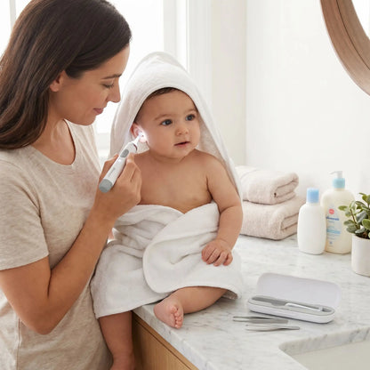 Cure Oreille Bébé Enfant LED & Loupe – Nettoyage Sûr et Indolore