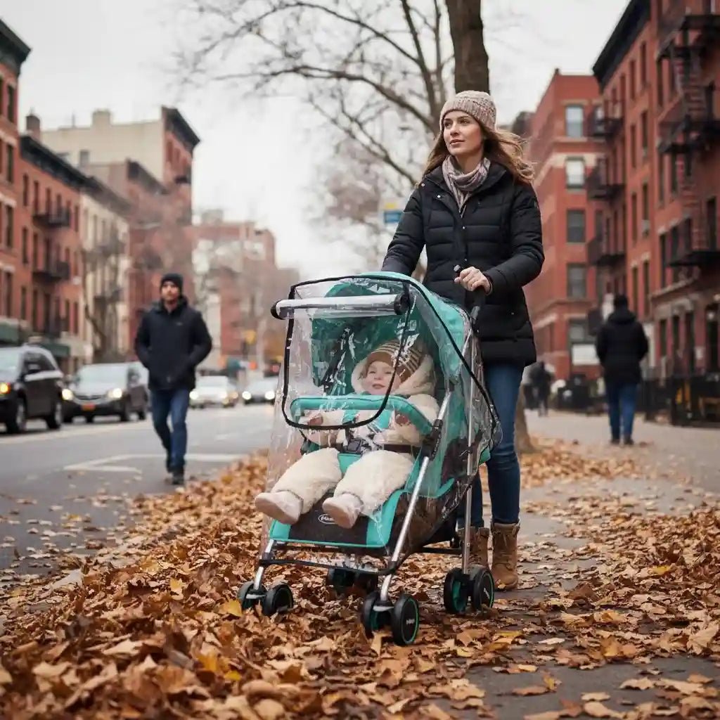 Housse pluie poussette universelle sans PVC - Choupinoo