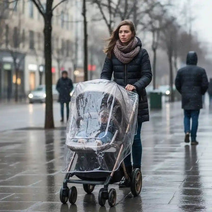 Housse pluie poussette universelle sans PVC - Choupinoo