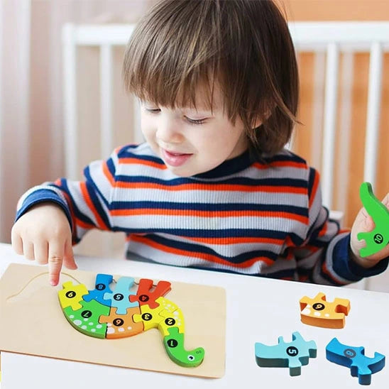 Puzzle Bébé en Bois – Jeu apaisant pour filles et garçons dès 18 mois