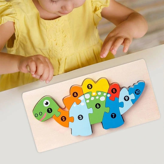 Puzzle Bébé en Bois – Jeu apaisant pour filles et garçons dès 18 mois