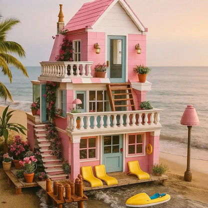 Jeu de construction de maison avec figurines pour fille - Choupinoo