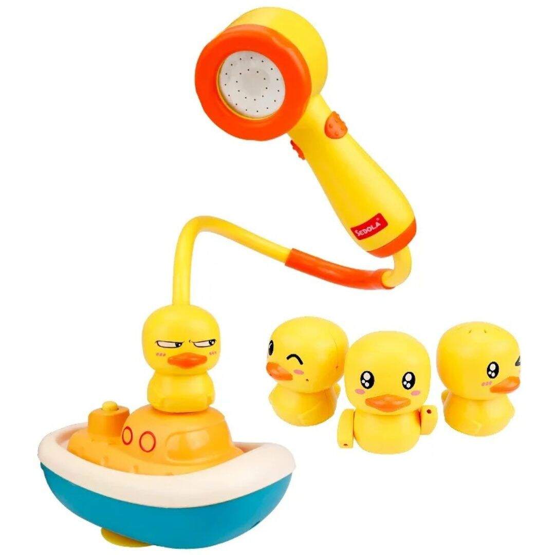 jouet de bain bebe canard course