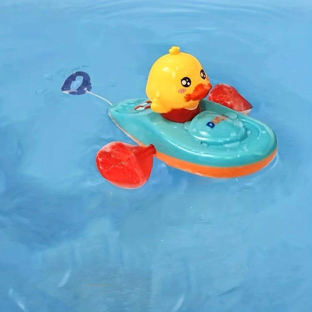 Jouet de bain bébé canard en kayak - Choupinoo