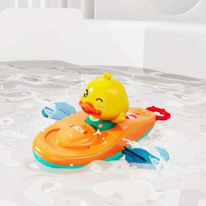 Jouet de bain bébé canard en kayak - Choupinoo