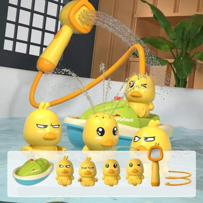 jouet de bain bébé canard pomme de douche